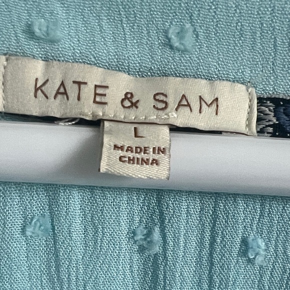 Sky Blue Midi Dress with Tassel Details - Picture 2 of 2